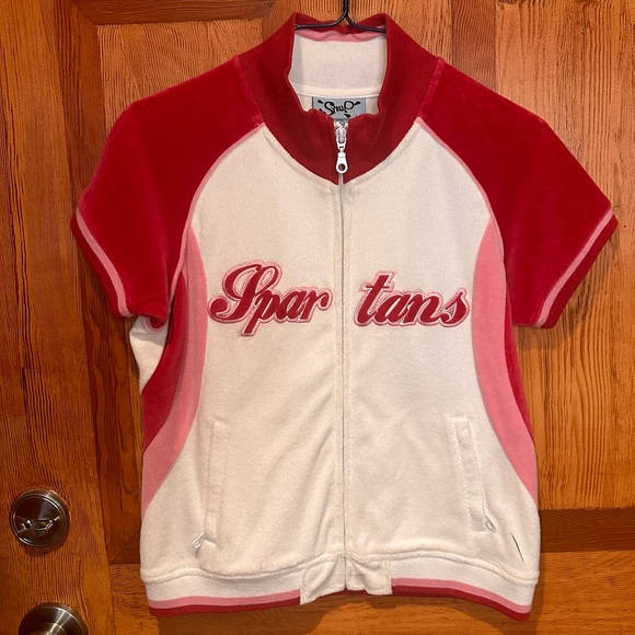 Vintage velour warm-up shirt - Picture 1 of 4